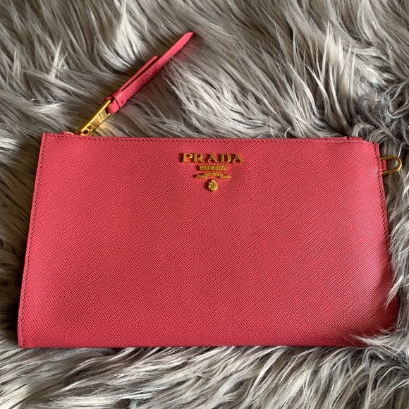 Authentic Prada Saffiano Leather Slim Pouch - Picture 2 of 15